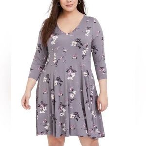 Torrid Mini Floral Swing Dress Size 6